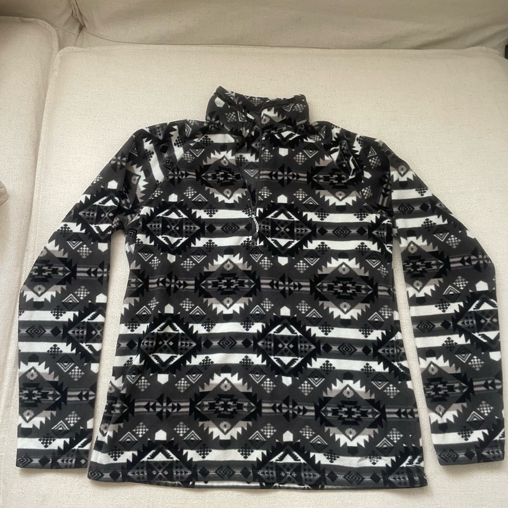 Eddie Bauer Black and White Patterned Jacket